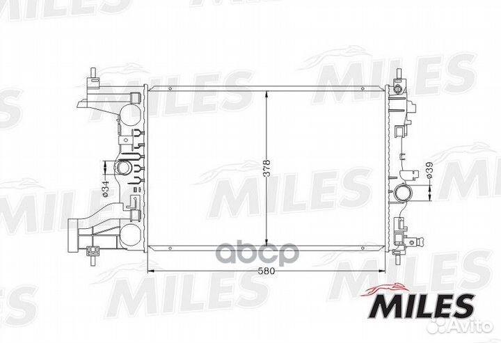 Радиатор, охлаждение двигателя acrb067 Miles
