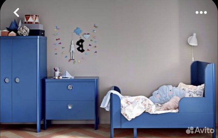 Детскай кроватка шкаф комод busunge IKEA