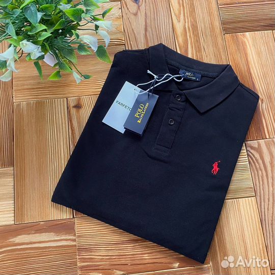 Polo ralph lauren поло черное