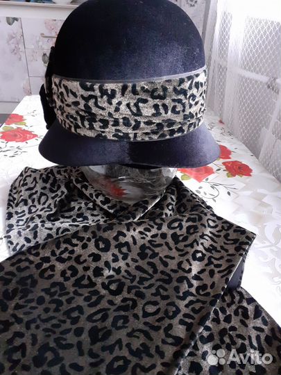 Шляпа женская черная