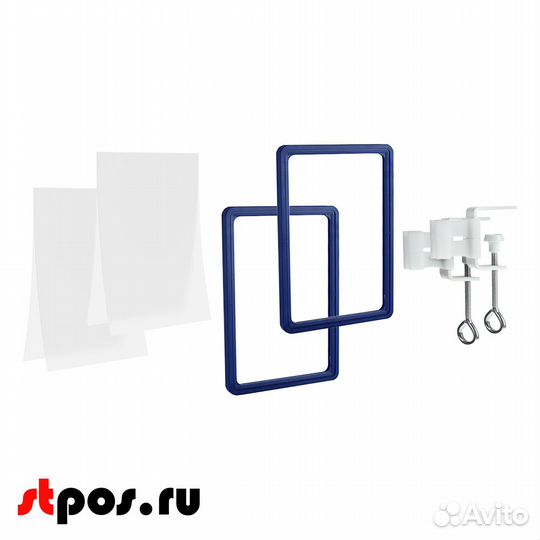 2 струбцины + рамки А5 синие + карманы-протекторы