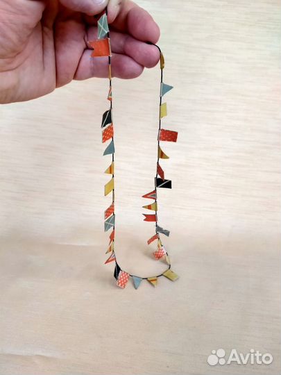 Гирлянда флажки для мини-ёлки СССР