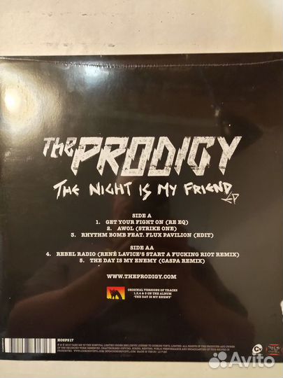 Винил Prodigy - The Night Is My Friend, EP