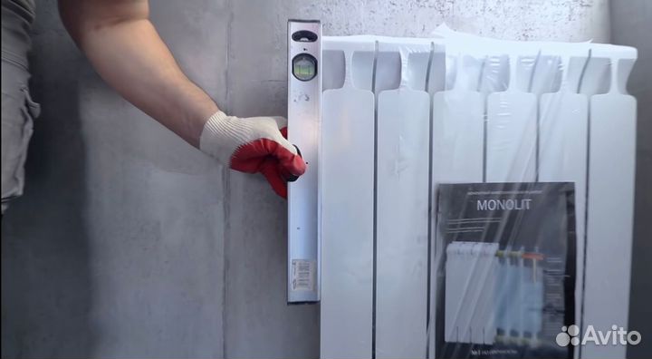 Монтаж батарей