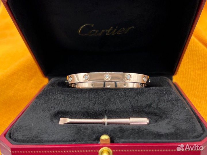 Золотой браслет Cartier love