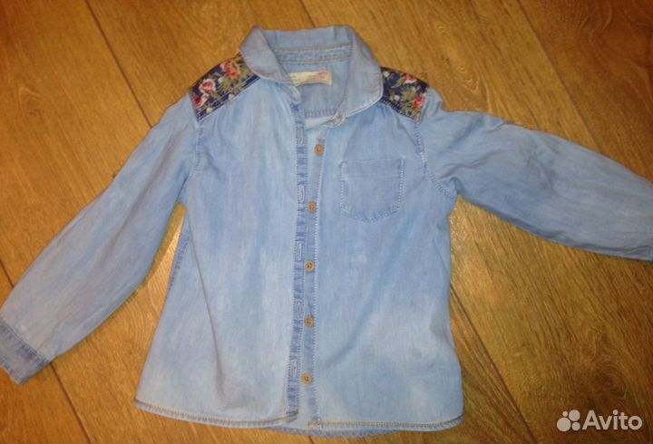 Рубашка джинсовая детская Zara baby