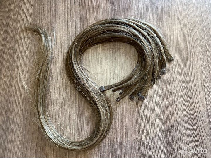 Натульные волосы на капсулах