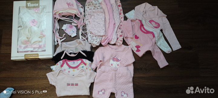 Детские вещи пакетом на девочку от0 до6 m