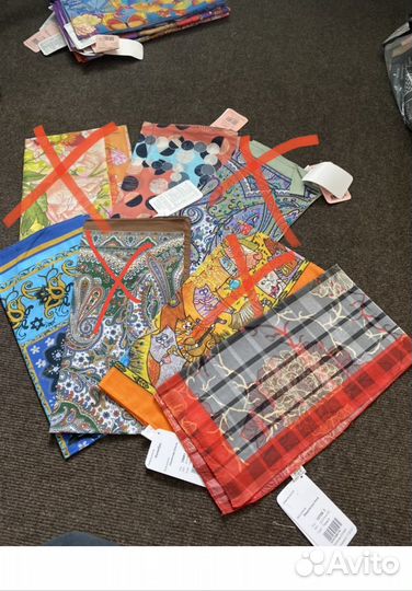 Павловопосадский летний хлопковый платок