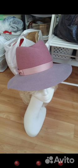 Шляпа дизайнерская из фетра Lana Anisimova р 56
