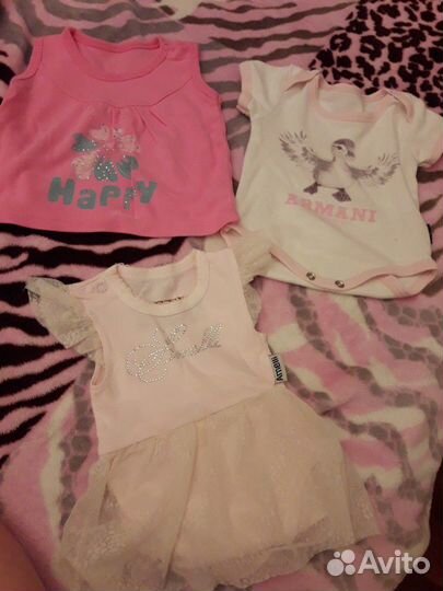 Пакет вещей для девочки с рождения до года