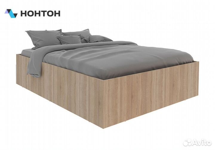 Кровать Илга 1.6 м дуб сонома