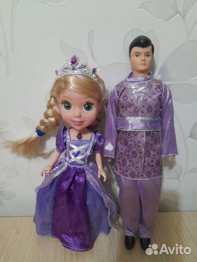 Кукла Рапунцель и принц(интерактивная)
