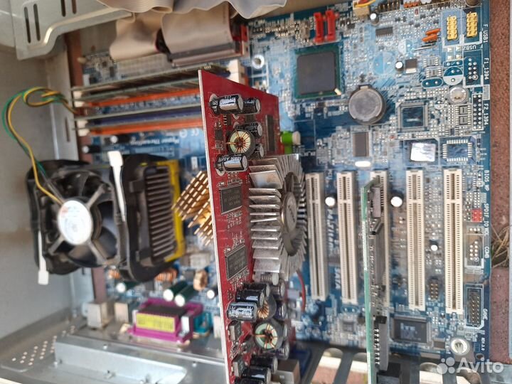 Материнка с процессором Pentium II, оперативка