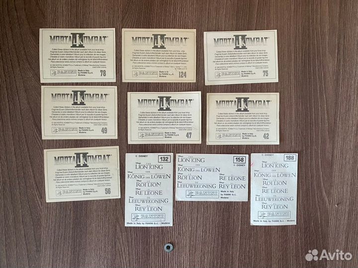 Наклейки Мортал комбат.Король Лев