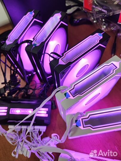 Вентилятор корпусный argb LED Опт от 10шт