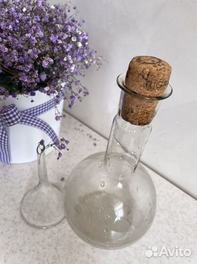 Колба стекло и воронка СССР 1950г