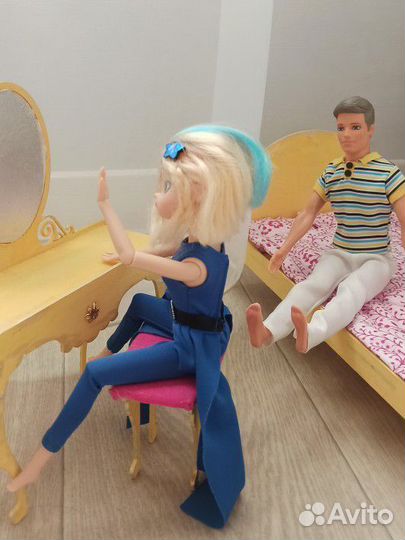 Набор мебели для барби деревянный