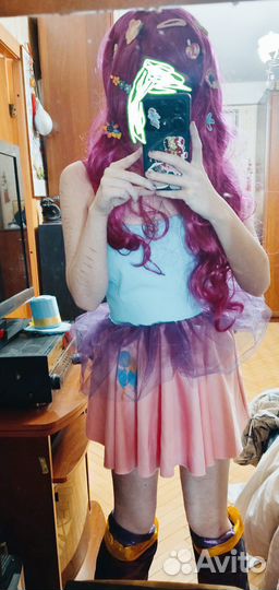 Костюм и парик Пинки Пай (MLP)