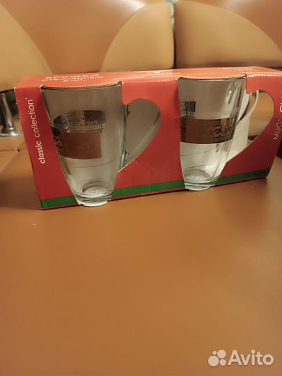 Кружки стеклянные