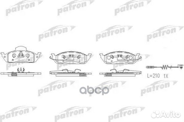 Колодки mercedes M-class 98-05 PBP1400 patron