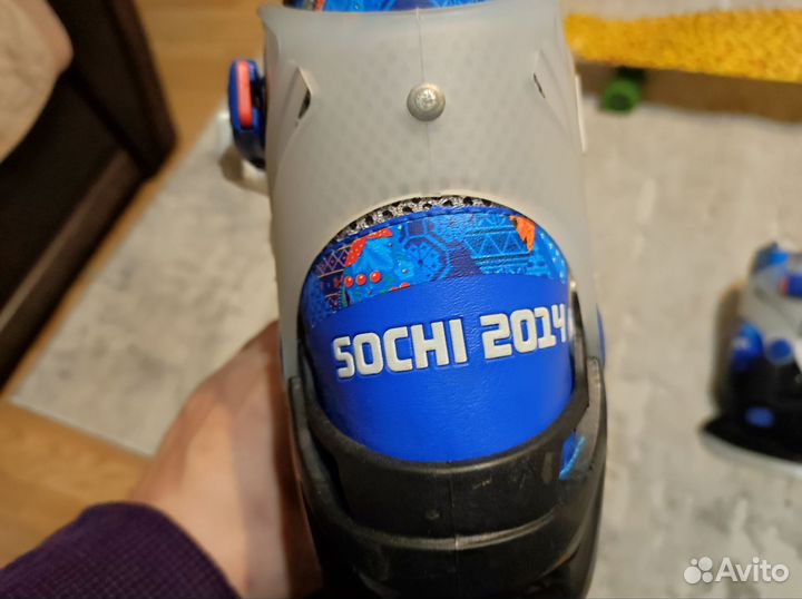 Коньки хоккейные детские раздвижные