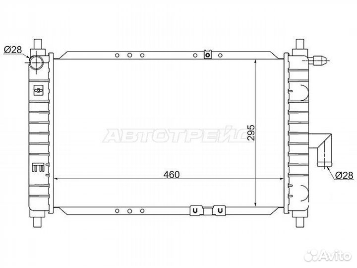 Радиатор Chevrolet Matiz 04-05 / Daewoo Matiz 97