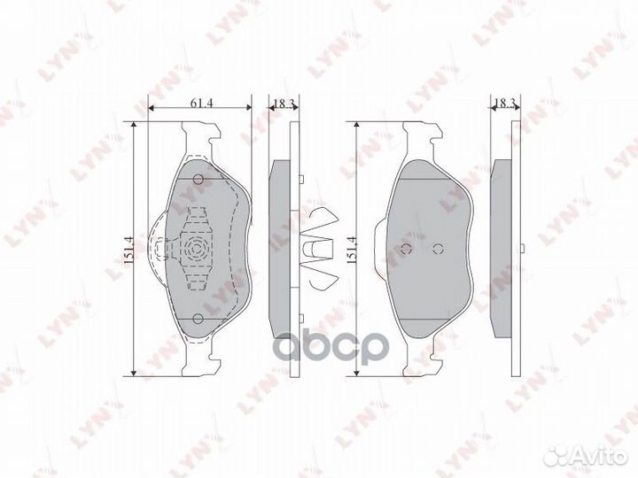 Колодки торм. диск. перед. BD-5108 lynxauto
