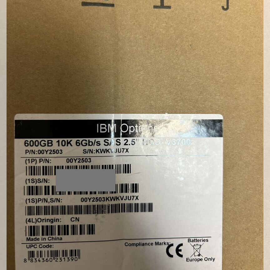[00Y2503] Жесткий Диск Ibm 600gb00mj145 00y5707
