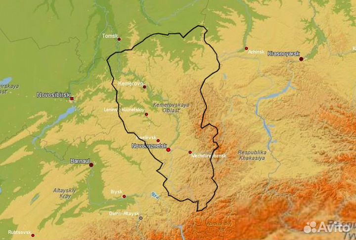 Карты Кемеровской области для навигаторов Гармин