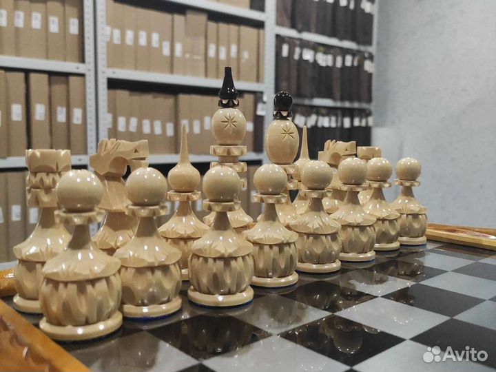Шахматы фигуры резные ручной работы