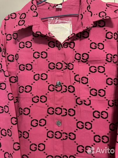 Джинсовая рубашка куртка 52/54