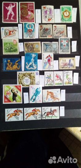 Почтовые марки. Спорт