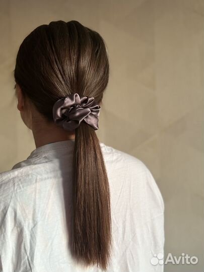 Резинка для волос из 100% натурального шелка