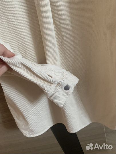 Вельветовая рубашка для девочки р.140