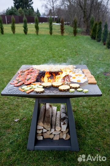Чугунный гриль-очаг