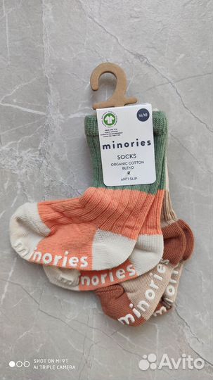Носки Minories детские 0-3 мес, 6-9 мес