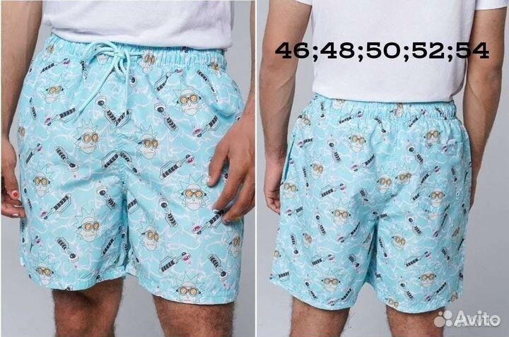 Бордшорты Rick and Morty и Аниме