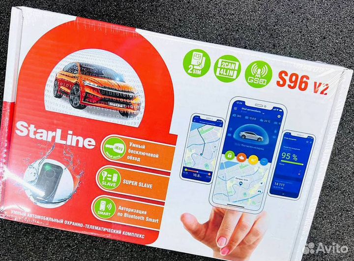 Сигнализация Starline S96 2canlin v2