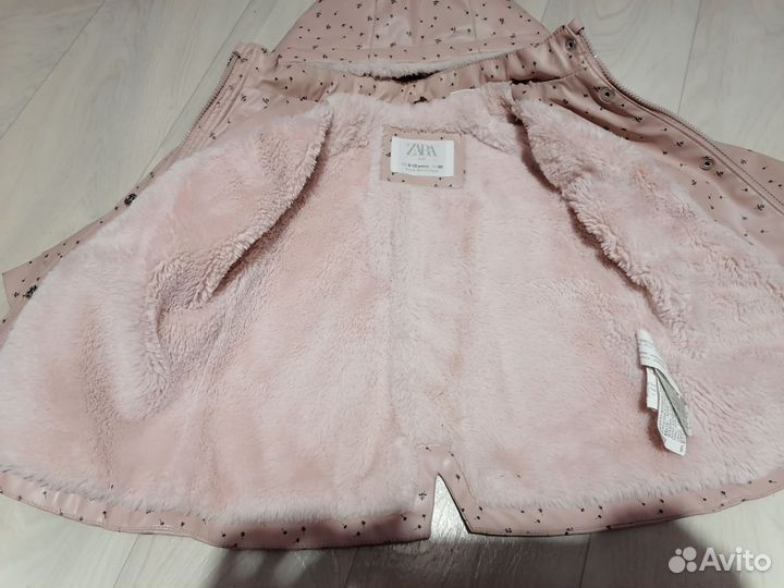 Куртка zara для девочки 80