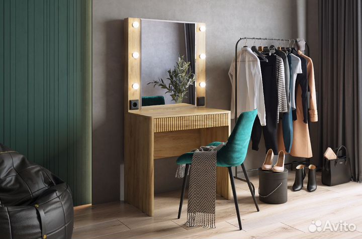 Туалетный стол (Дуб Крафт золотой)