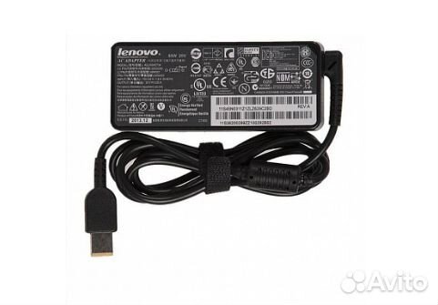 Блок питания Lenovo прямоугольный 65W (20V, 3.25A)