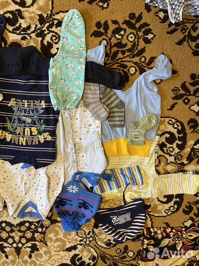 Вещи пакетом на мальчика от 0 до 6 месяцев