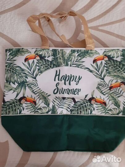 Набор :Сумка пляжная,новая и миниатюрка,ивроше
