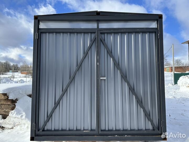 Хозблок Гараж металлический 7х2.5
