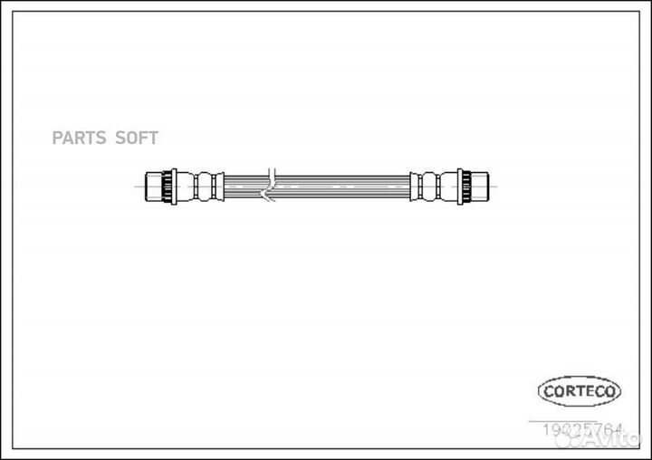 Corteco 19025764 Шланг тормозной