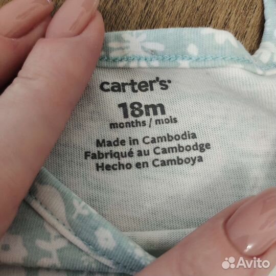Carters одежда для девочки 12 18м