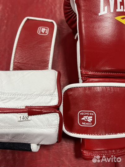 Боксерские перчатки кожа 14 oz