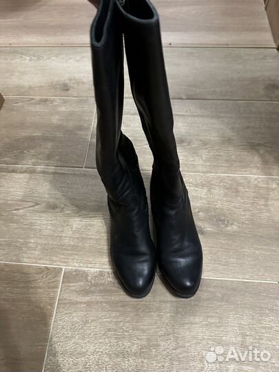 Сапоги кожанные женские демисезонные 39