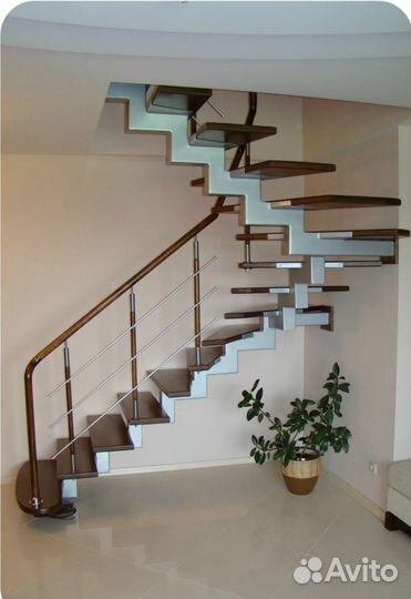 Сварной Каркас Лестницы на Монокосоуре на Дачу